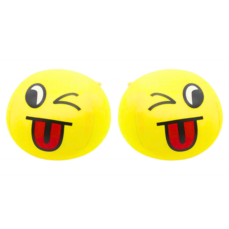 Soft Ball Smiley Emoji Ball Yellow 9cm