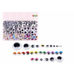 Set of Self-Adhesive Eyelets Movable Colorful Organizer 750 pcs.