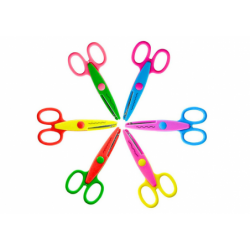 Creative Scissors Colorful Decorative Scrapbooking Decorative Patterns 6 pcs.