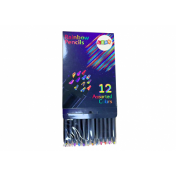 Set of Multicolored Pencils Creative Round Pencils 12 pcs.