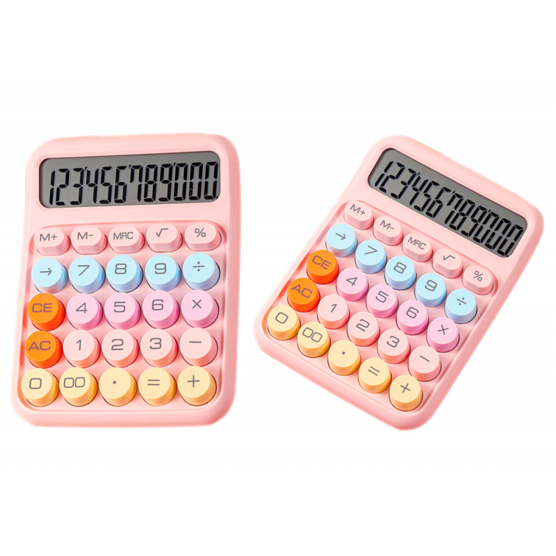 Calculator Pink Office Science Multifunctional Colorful Electronic