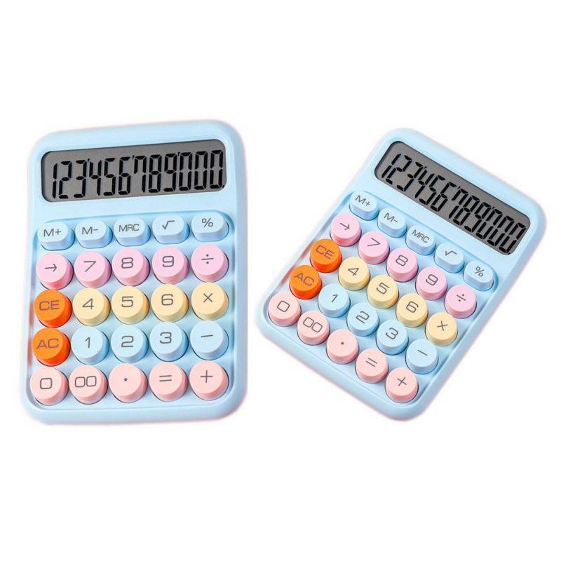 Calculator Blue Office Science Multifunctional Colorful Electronic