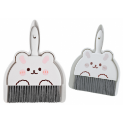 Desk Cleaning Set White Bear Brush Spatula 2 pcs.