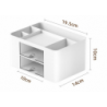 Desk Storage Organizer Drawers White