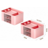 Desk Storage Organizer Drawers Pink