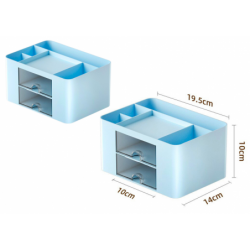 Desk Storage Organizer Drawers Blue