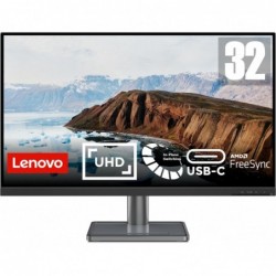 Lenovo L32p-30 80 cm (31.5") 3840 x 2160 pixels 4K Ultra HD LED Black, Silver