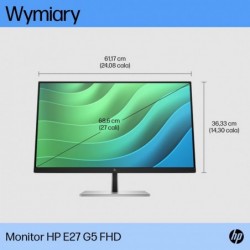 HP E27 G5 68.6 cm (27") 1920 x 1080 pixels Full HD LED Black