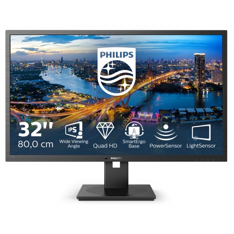 Philips B Line 325B1L/00 computer monitor 80 cm (31.5") 2560 x 1440 pixels 2K Ultra HD LCD Black