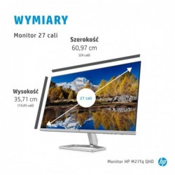 HP M27fq 68.6 cm (27") 2560 x 1440 pixels Quad HD LED Silver