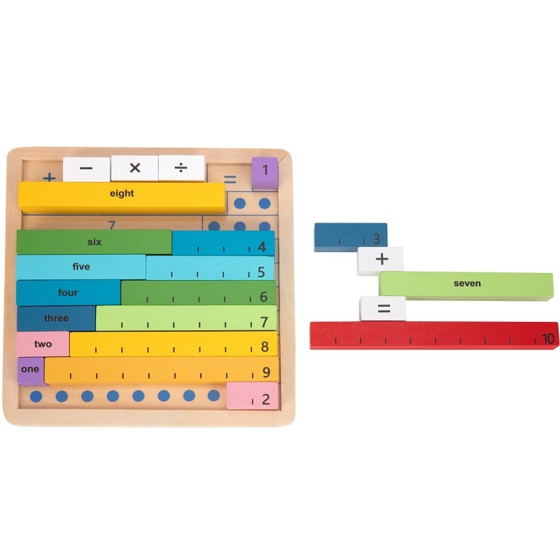 Деревянная математическая таблица Tooky Toy Учимся считать на счетах