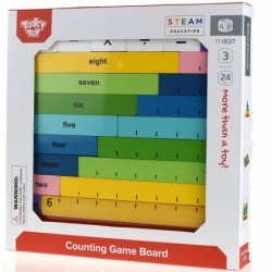 Деревянная математическая таблица Tooky Toy Учимся считать на счетах