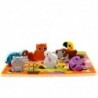 Tooky mänguasi puidust pusle Lemmikloomade maja sobivad kujuga