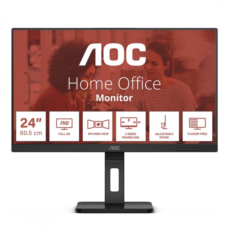 AOC E3 24E3QAF computer monitor 61 cm (24") 1920 x 1080 pixels Black