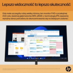 HP E-Series E24 G5 computer monitor 60.5 cm (23.8") 1920 x 1080 pixels Full HD LED Silver, Black