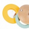 CLASSIC WORLD Wooden Sensory Toy for Babies Rattle Key Ring Mirror