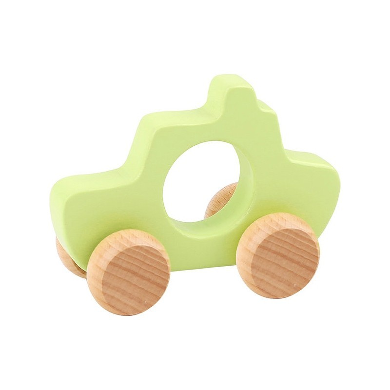TOOKY TOY Wooden Toy Car Vehicle Pushing Ship for Children