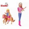 SIMBA Steffi and Evi doll with a horse