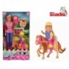 SIMBA Steffi and Evi doll with a horse