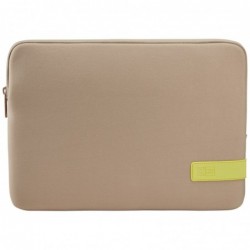 Case Logic 4689 Reflect Laptop Sleeve 13.3 REFPC-113 Plaza Taupe/Sun-Lime