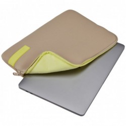 Case Logic 4684 Reflect MacBook Sleeve 13 REFMB-113 Plaza Taupe/Sun-Lime