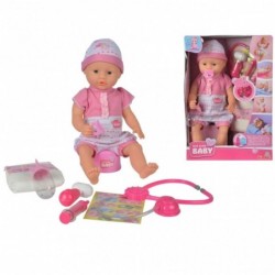 Simba Baby doll peeing 38 cm with a potty and a set of medical accessories