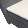 Continental bed TENNESSI STORAGE 180x200cm, grey