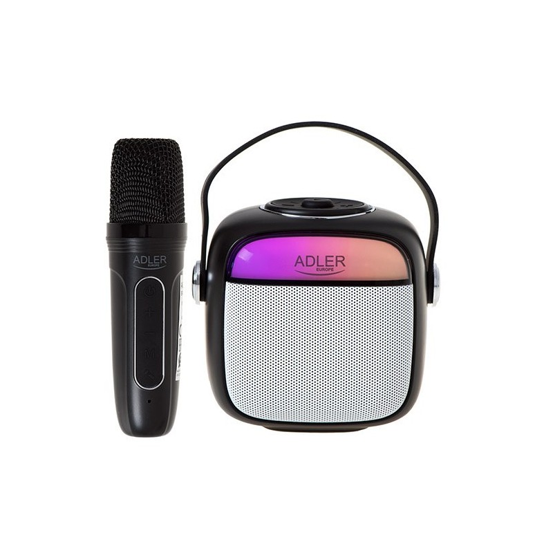 Adler AD 1199 black Karaoke speaker with microphone - SD/USB/AUX/Bluetooth