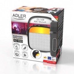 Adler AD 1199 black Karaoke speaker with microphone - SD/USB/AUX/Bluetooth