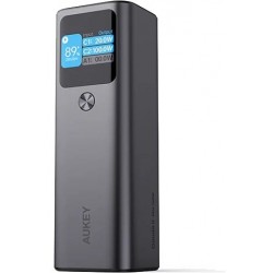 AUKEY PB-Y45 Mini Power Bank 27600mAh 140W QC PD 3.1 3xUSB PPS Smart Digital Display Black