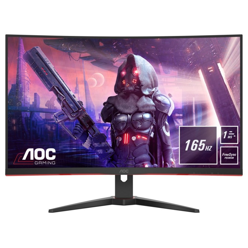 AOC Gaming CQ32G2SE/BK LED display 80 cm (31.5") 2560 x 1440 pixels 2K Ultra HD Black, Red