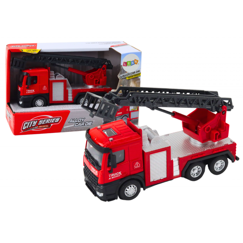 Fire Truck With Adjustable Boom Red