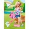 SIMBA Steffi Doll On a Walk with Dogs + Accessories