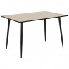 Dining table WILMA 120x80xH75cm, white oak