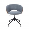 Task chair KARINA without castors, grey light brown