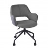 Task chair KENO with castors, grey