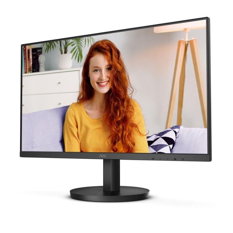 LCD Monitor AOC 24" Panel VA 1920x1080 16:9 100 Hz Matte 1 ms Speakers Tilt Colour Black 24B3HMA2