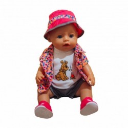WOOPIE Colorful Clothes for a doll. A dog. A jacket. A hat, 43-46 cm