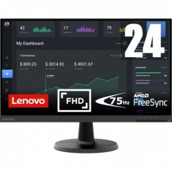 Lenovo D24-40 60.5 cm (23.8") 1920 x 1080 pixels Full HD LED Black