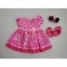 WOOPIE Clothes for a doll Pink Bunny Dress 43-46 cm