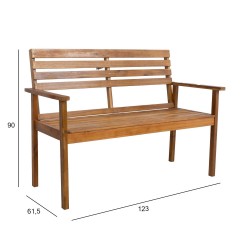 Bench FORTUNA 123x61,5xH90cm, acacia