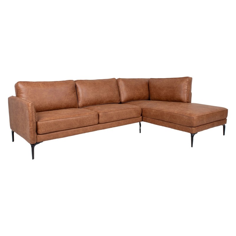 Corner sofa SOFIA RC, brown