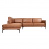 Corner sofa SOFIA LC, brown