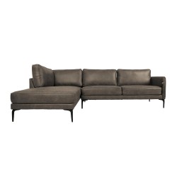 Corner sofa SOFIA LC, dark olive