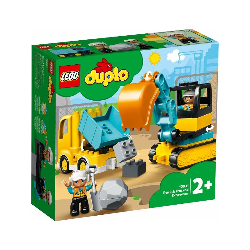 LEGO DUPLO Truck and Crawler Excavator P4 10931