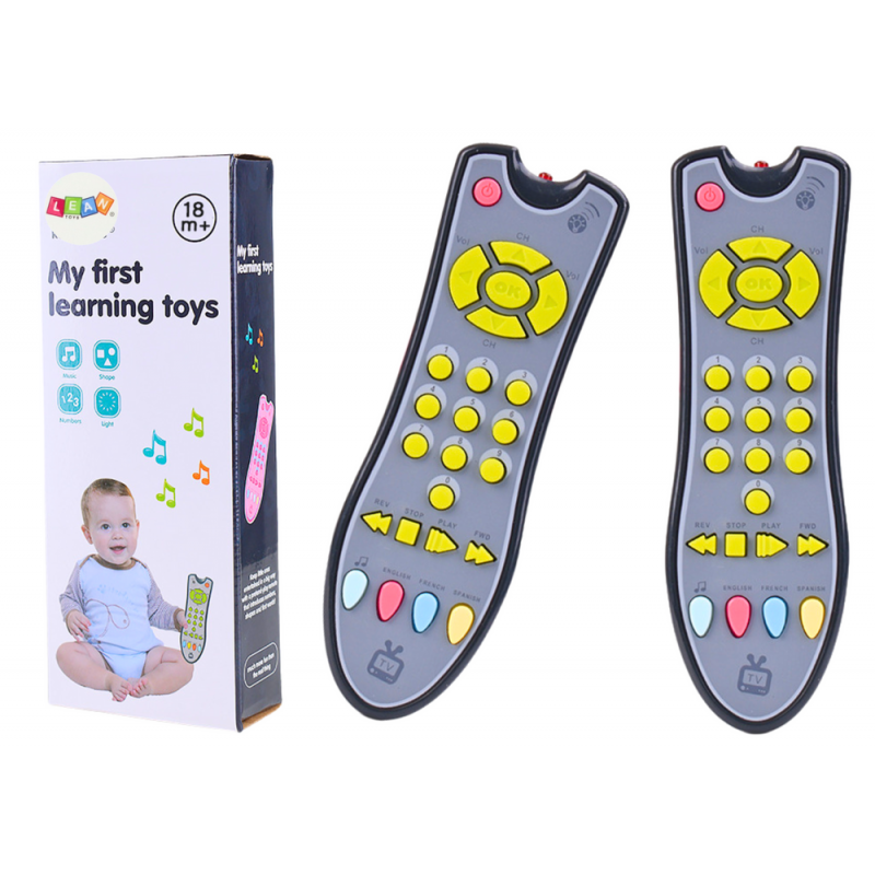 Interactive TV Remote Control For Toddler Educational Light Sound