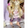 Baby Born Birthday Clothes Set Golden Coat and Shorts for a Doll 43 cm