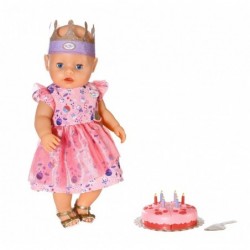 Baby Born Clothes Sünnipäevakomplekt Kleidi kroontort nukkudele 43 cm