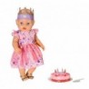 Одежда для новорожденных, комплект на день рождения, платье, корона, торт для кукол, 43 см