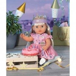 Baby Born Clothes Birthday Set Gown Crown Cake For Dolls 43 cm